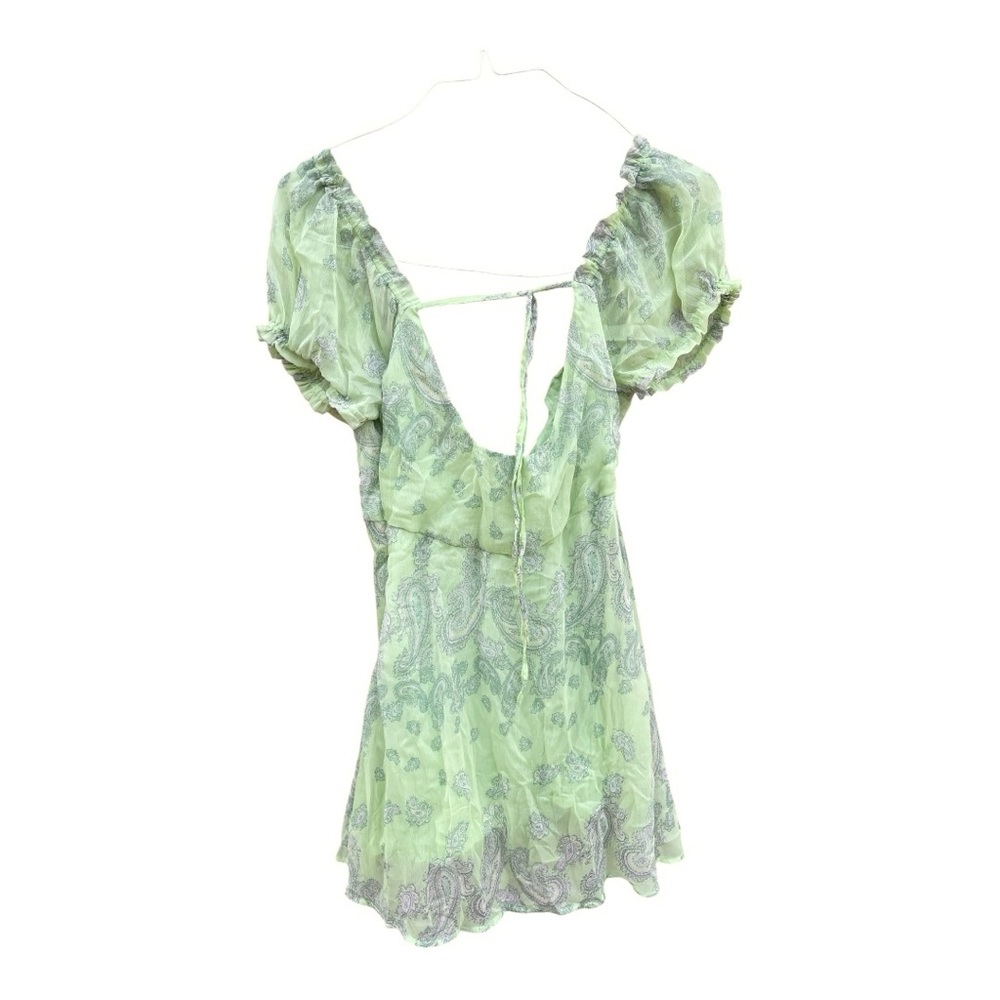 Urban Outfitters Becca Printed Puff Sleeve Mini Dress - Picture 6 of 11